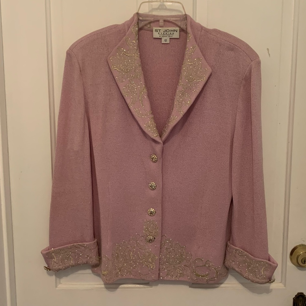 St. John’s Pastel Purple Knit 4 Piece Set